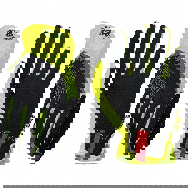 Cut-Resistant Gloves: Size M, ANSI Cut A5, Synthetic Leather